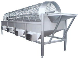 Rotary Drum Root Vegetable Grader Machine